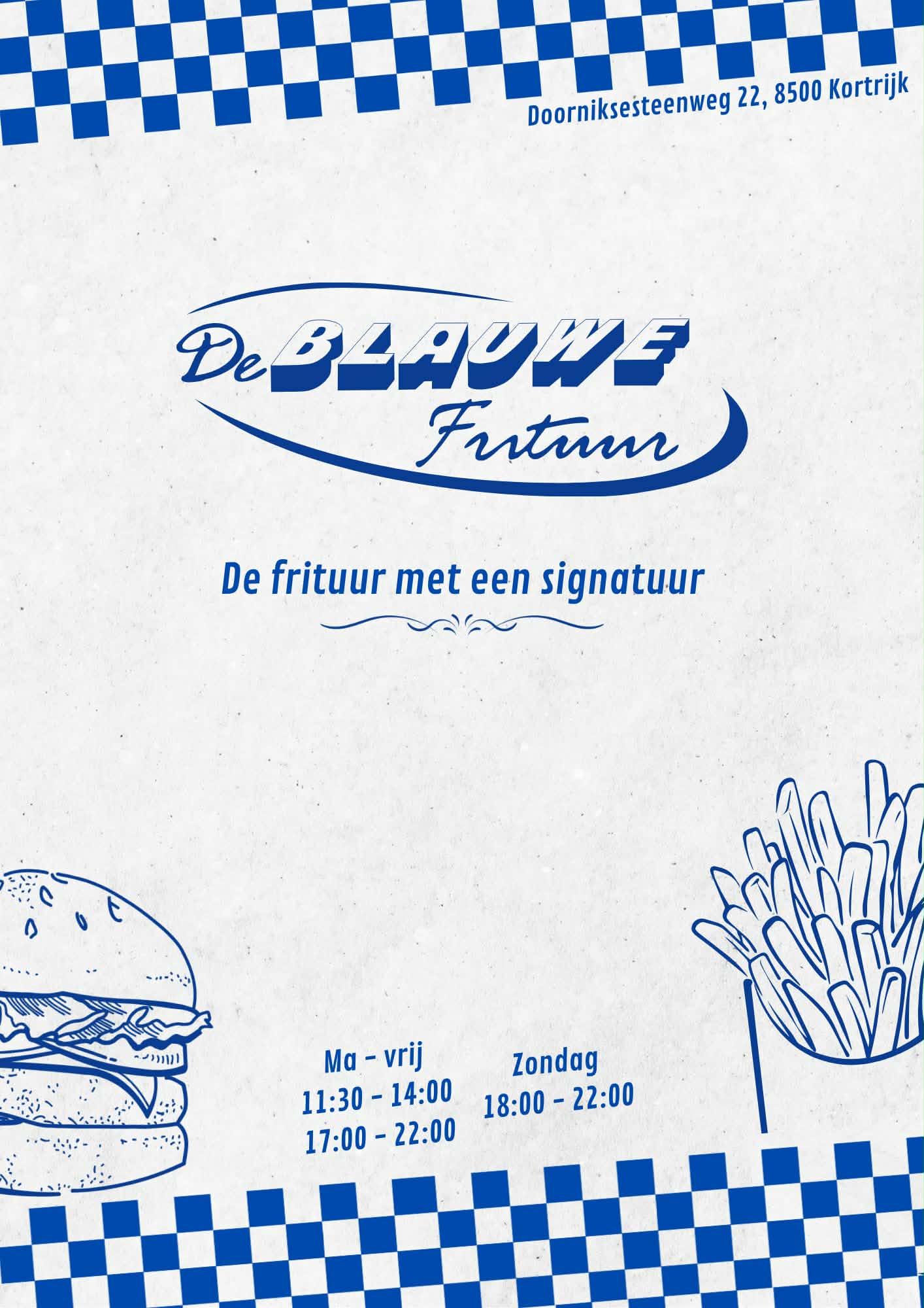 Menu De Blauwe Frituur - Pagina 1