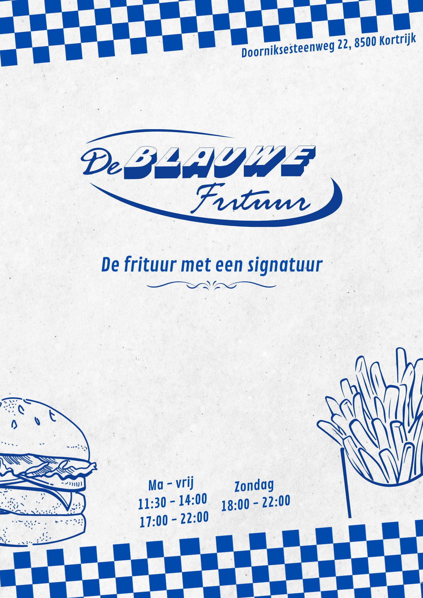 Menu De Blauwe Frituur - Pagina 1